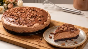 Chocolate Mousse Pie with Cookie Crust and Alpino